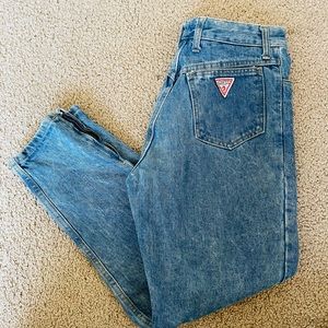 Pants for women skinny authentic Guess turquoise spring silk style ankle vintage
